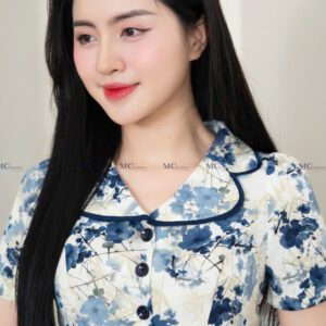 Áo sơ mi hoa nhí MC Fashion mềm mại tinh tế
