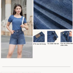 Quần Short Jean A Tôn Dáng Thoải Mái