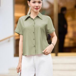 Áo Sơ Mi Cổ Nhạn Hot Trend Xuân Hè