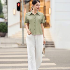 Áo Sơ Mi Cổ Nhạn Hot Trend Xuân Hè