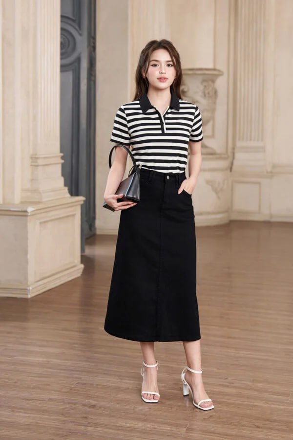 Áo Polo Kẻ Coolmax Luperi