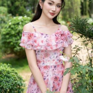 Maxi Hoa Tre Vai Xe Ta Sang Chanh