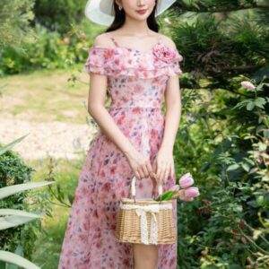 Maxi Hoa Tre Vai Xe Ta Sang Chanh