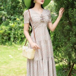 Váy maxi hoa nhí dáng dài LF4V09 Luperi