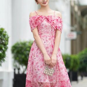 Váy Maxi Hoa Trễ Vai Luperi