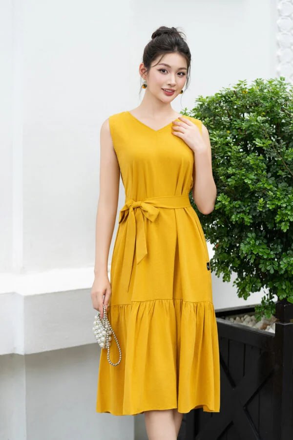 Maxi Suong Sat Nach Linen Cao Cap Luperi