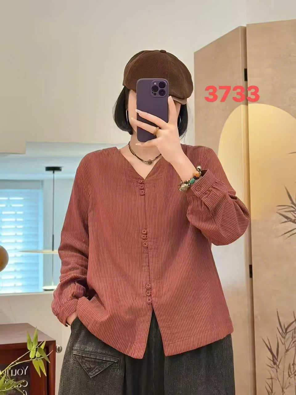 Sơ Mi Đũi Hè 3733 Thoáng Mát