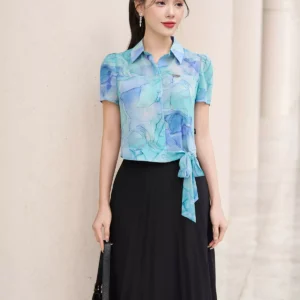 áo sơ mi bo no tay ngan