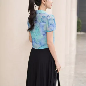 áo sơ mi bo no tay ngan