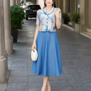 Ao Vest Lung Luperi Co Le Tre Trung