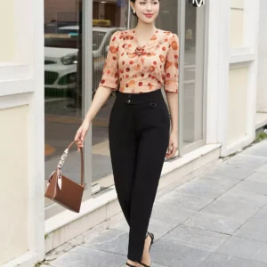 áo sơ mi LUPERI cổ bẻ hoa tinh tế