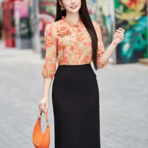 Áo Sơ Mi Tay Lỡ Cổ Bèo Luperi