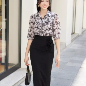 Áo sơ mi bèo quấn Luperi xinh xắn