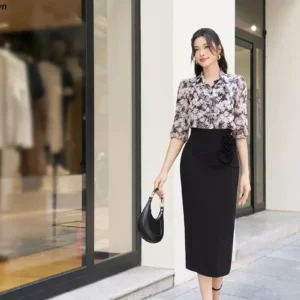 Áo sơ mi bèo quấn Luperi xinh xắn