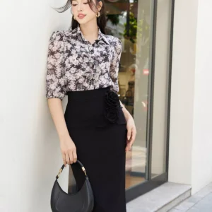 Áo sơ mi bèo quấn Luperi xinh xắn