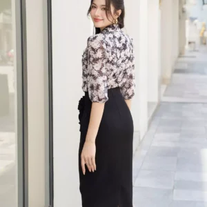 Áo sơ mi bèo quấn Luperi xinh xắn