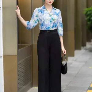 Ao so mi co cach dieu tay lo hoa tiet