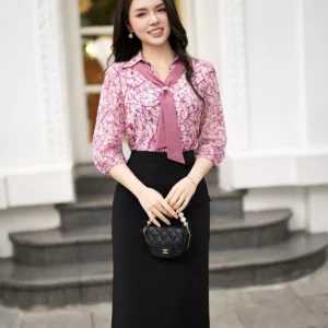 Áo sơ mi nữ Luperi tay lỡ mềm mát