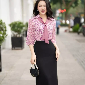 Áo sơ mi nữ Luperi tay lỡ mềm mát