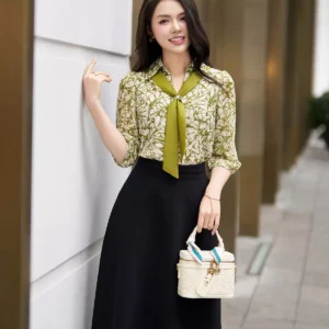 Áo sơ mi nữ Luperi tay lỡ mềm mát