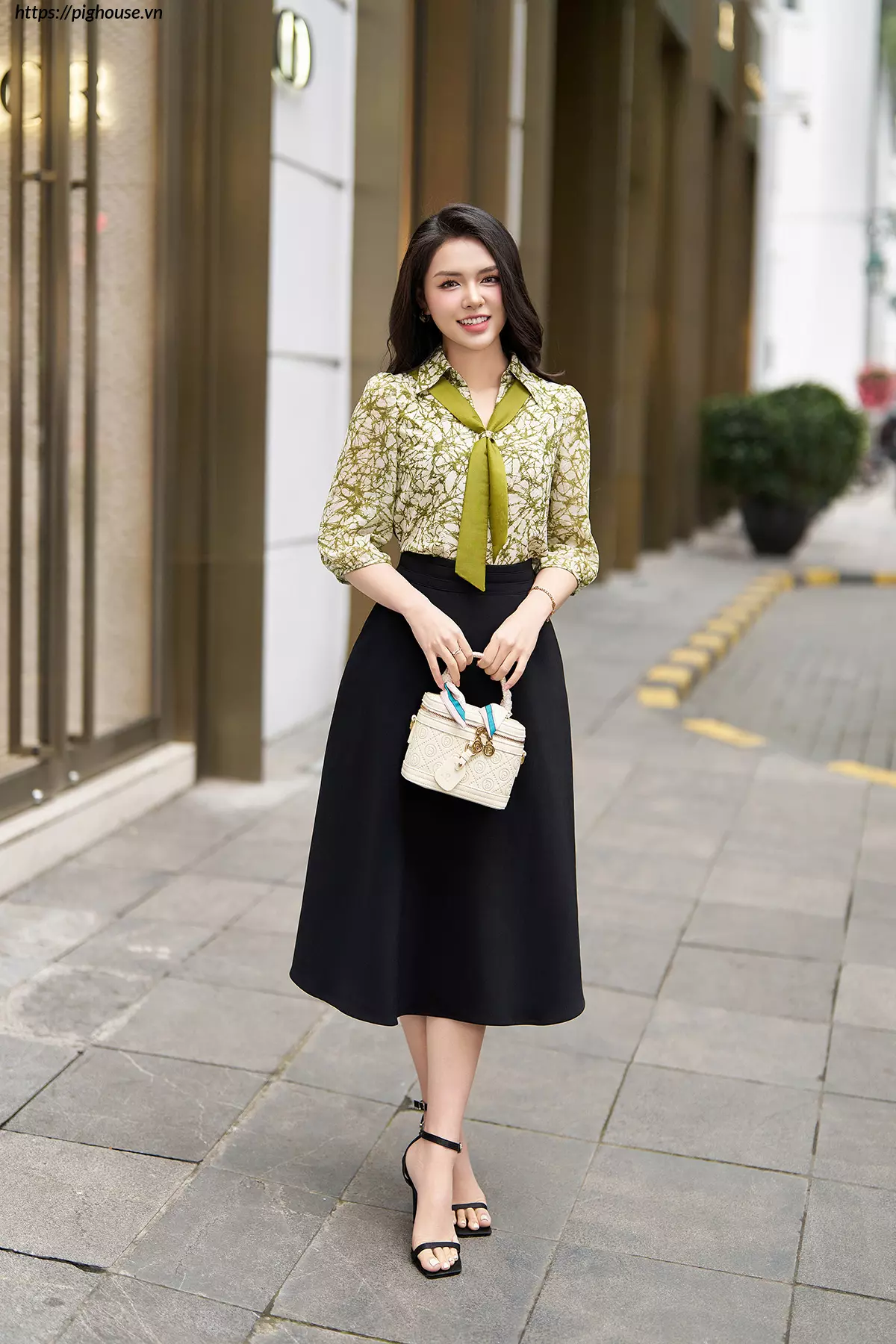 Áo sơ mi nữ Luperi tay lỡ mềm mát