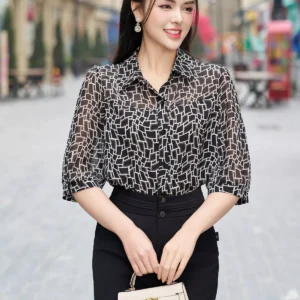 Áo sơ mi nữ LFSM1253 mềm mát không nhăn