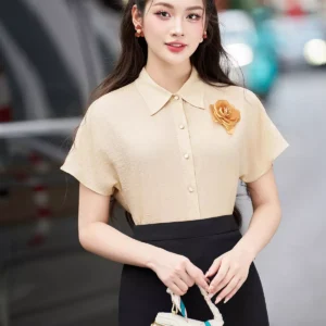 Áo Sơ Mi Nữ Luperi Tay Cánh Dơi Mềm Mát