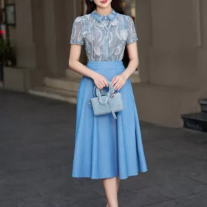 Áo Sơ Mi Nữ Luperi Họa Tiết Mềm Mát