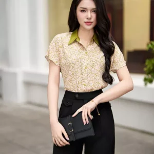 Áo sơ mi lụa Nhật tay cánh rơi