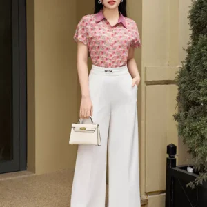 Áo sơ mi lụa Nhật tay cánh rơi