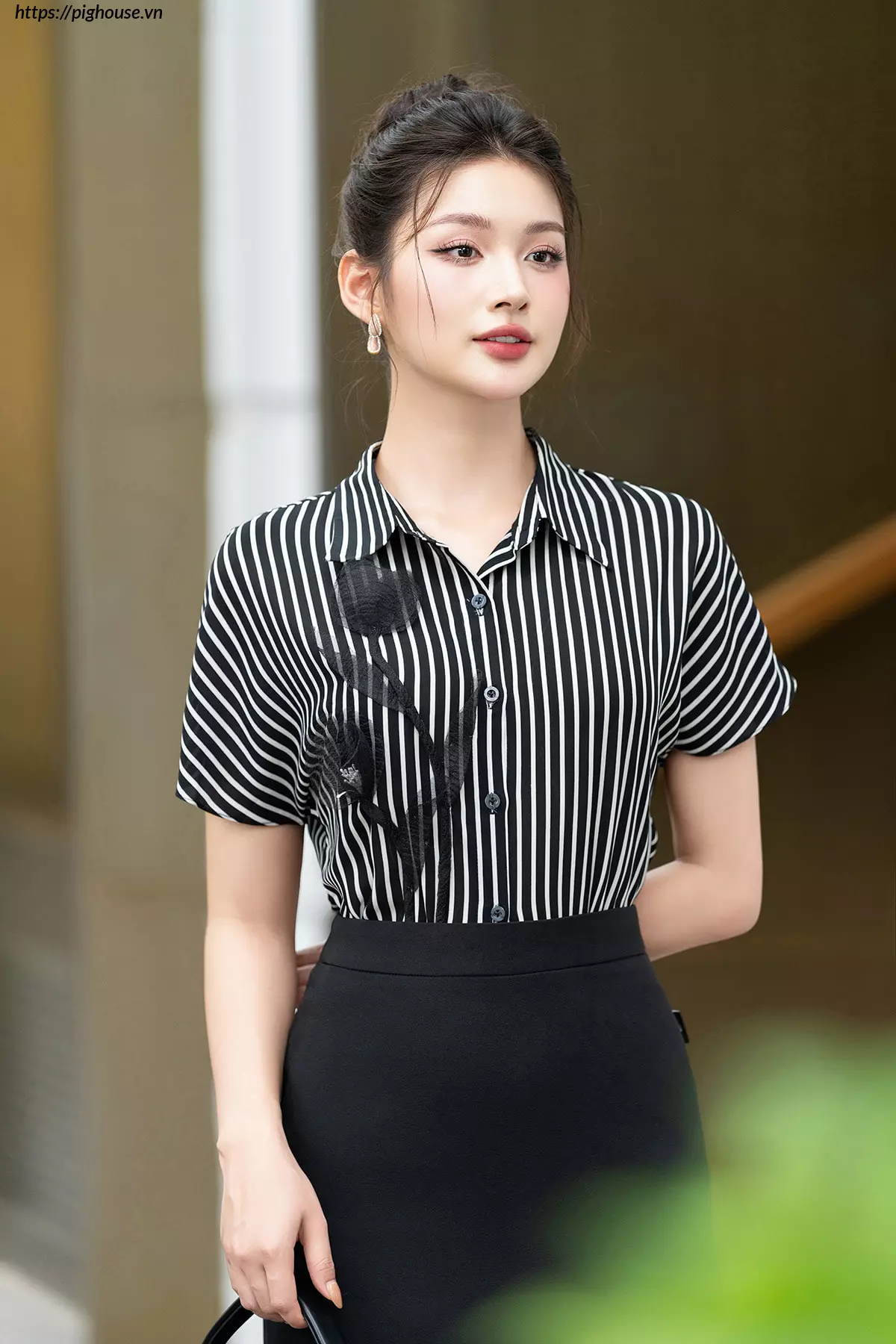 Ao So Mi Ke Tay Canh Doi Luperi