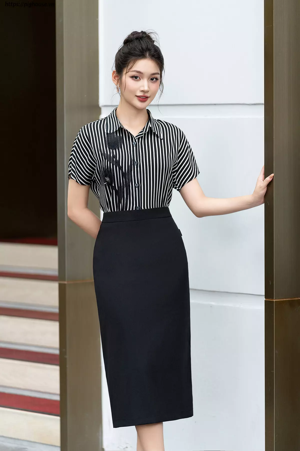 Ao So Mi Ke Tay Canh Doi Luperi