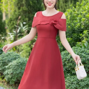 Đầm ôm A hở vai LFV3342 thanh lịch