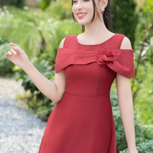 Đầm ôm A hở vai LFV3342 thanh lịch