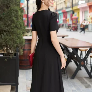 Đầm công sở ôm A cổ hoa LUPERI