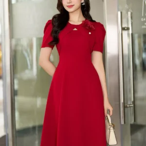 Đầm công sở ôm A cổ hoa LUPERI