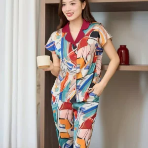 pijama lua lung tay lien phoi co