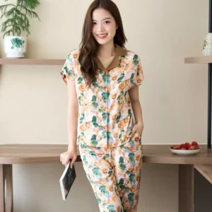 pijama lua lung tay lien phoi co