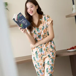 pijama lua lung tay lien phoi co