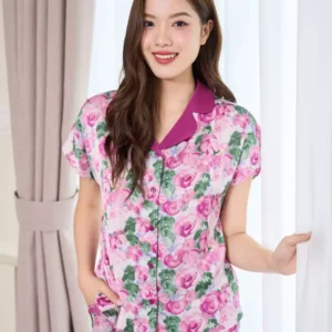 pijama lua lung tay lien phoi co