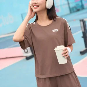 Bo dui the thao cotton phoi ke