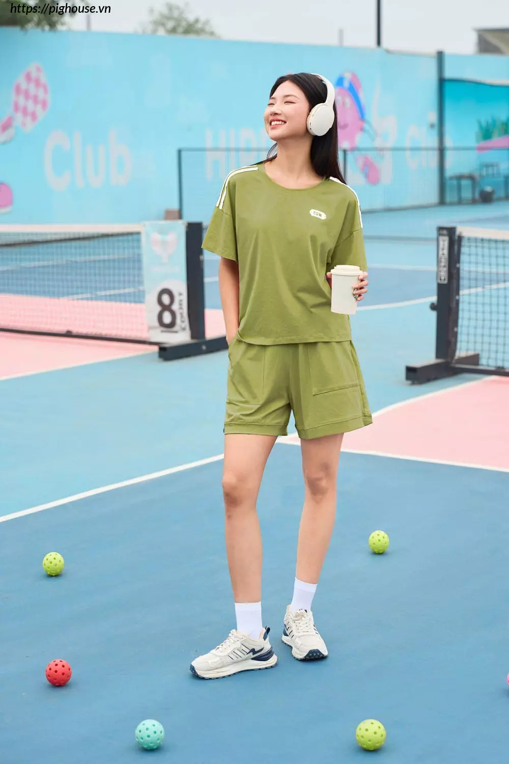 Bo dui the thao cotton phoi ke