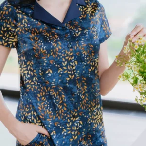 Pijama Lua Quan Đui Hoa Tiet