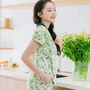 Pijama Lua Quan Đui Hoa Tiet