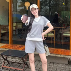 Bộ Đùi Cotton Nữ Phối Màu Trẻ Trung