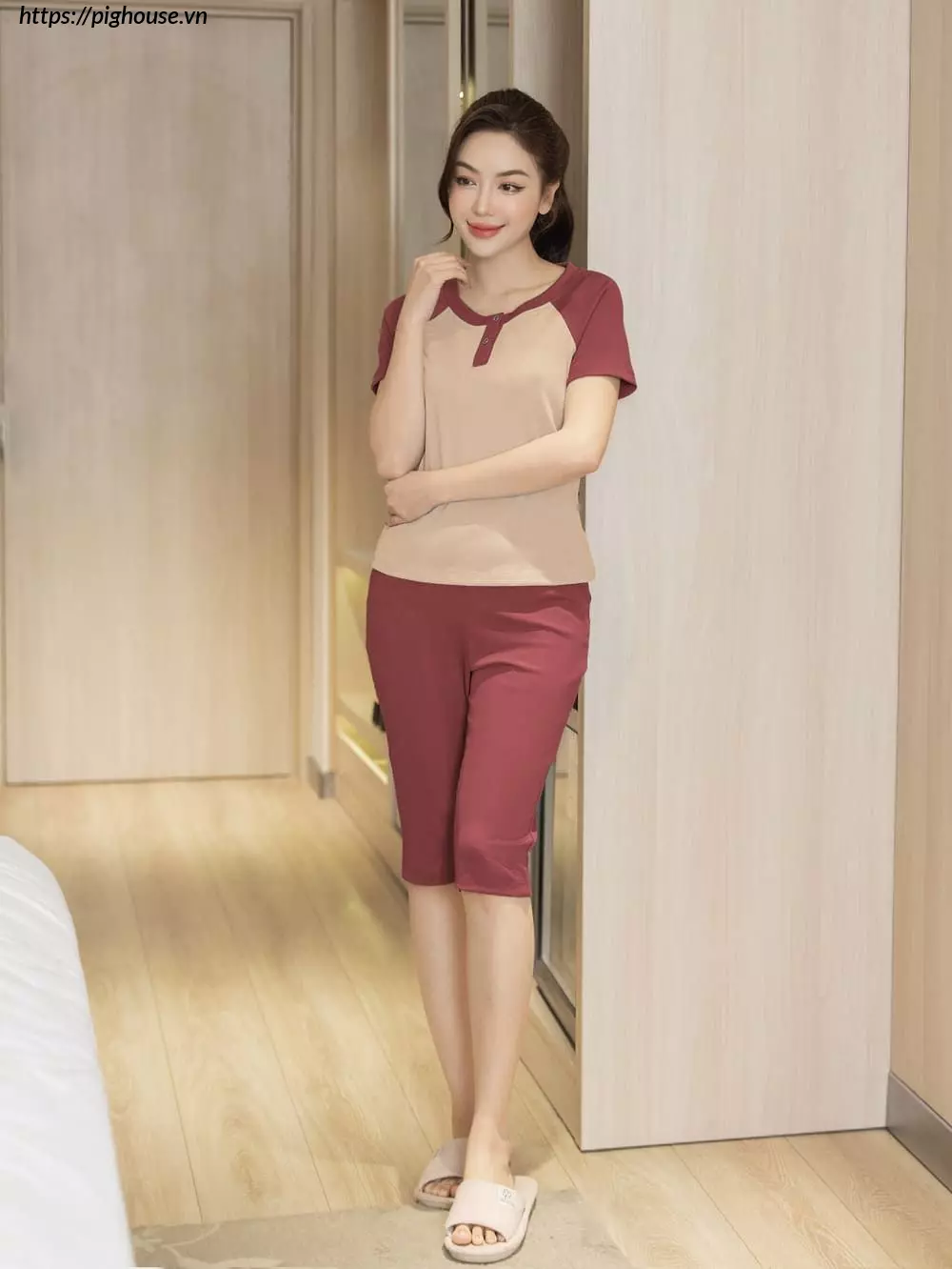 Bộ lửng mặc nhà tăm lạnh cổ trụ Cardina