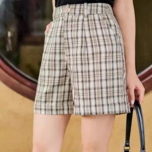 Quần Sooc Tuýt Si Kẻ Caro Cardina