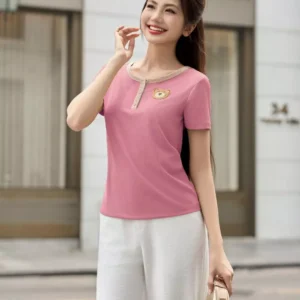 Áo Thun Tăm Lạnh Cổ Trụ Cardina