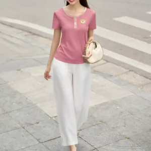 Áo Thun Tăm Lạnh Cổ Trụ Cardina