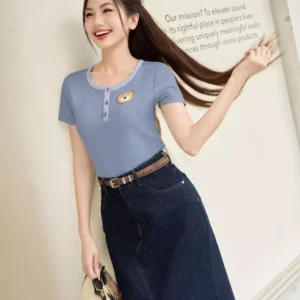 Áo Thun Tăm Lạnh Cổ Trụ Cardina